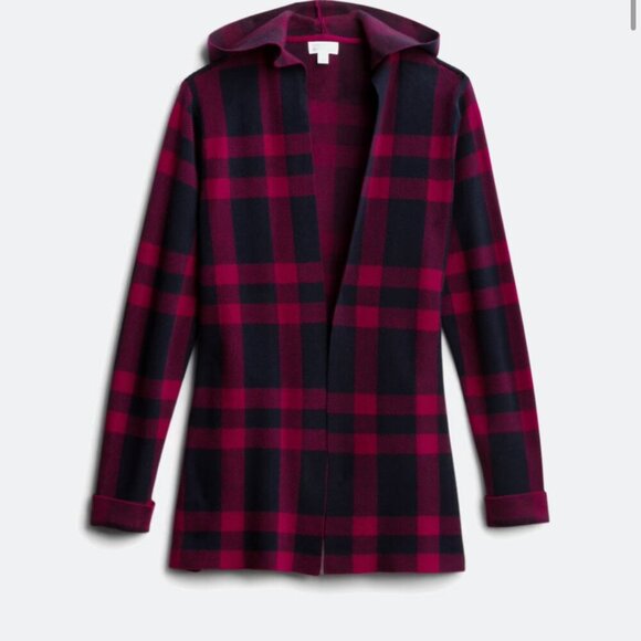 Market & Spruce - Oliver Hooded Coatigan/ Shacket - Picture 1 of 11